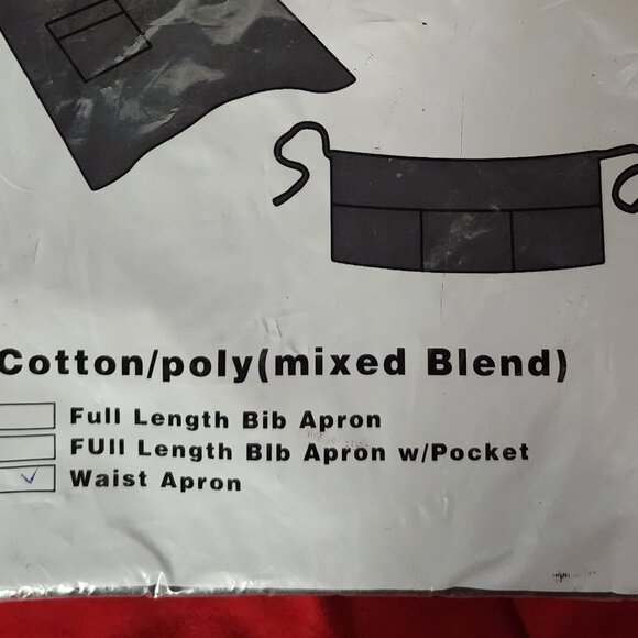 Winwear Black Cotton Poly Three Pocket WA-1221 Professional Waist Apron OSFM - Picture 2 of 16